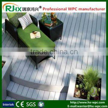 Wood plastic composite deck flooring/hollow composite decking/solid wpc flooring board