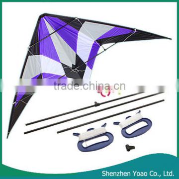 2015 Promotional 1.8M Dual Line Delta Stunt Kite Purple