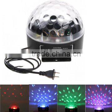 Big Promotion Mini LED RGB Crystal Magic Ball Effect Light DM Colorful Rotating Disco DJ DM512 Stage Lighting EU/US Plug