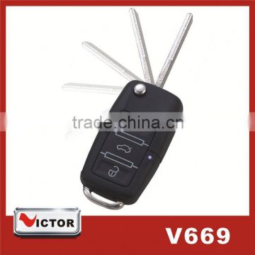 Universal car remote transmitter with key - V669