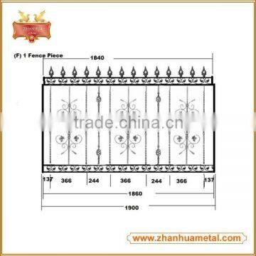 Security Wrought Iron Metal Fence for Garden photo-2