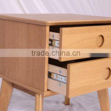Modern design solid wood 2 drawers of chest