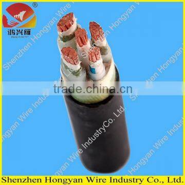 0.6/1kv PVC jacket XLPE insulated armored 3+2 core copper power cable