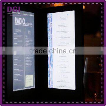Digital Restaurant Menu Board (Patent 2014-2-0239452.0) /acrylic Menu Stand / pu Leather Folder