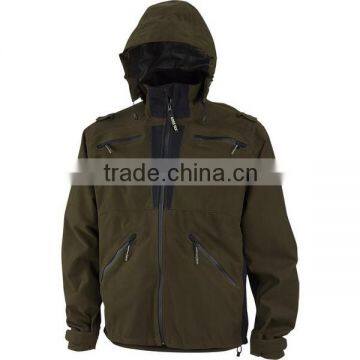 Waterproof breathable hooded hunting clothes men