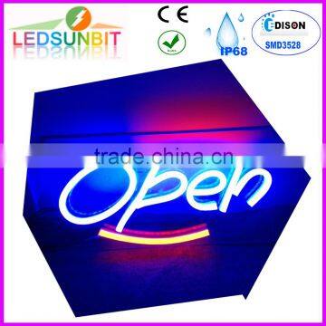 High Quality LED flex sign with ce and rohs white led open sign