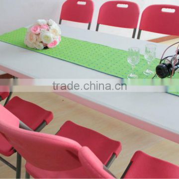 8ft cheap plastic folding table with competitive price and high quality