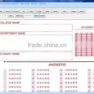 OMR /OCR/ ICR testing software