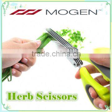 Vegetable Herb Slicer with Anti-Slip Silicone Coated On The Handle Stainless Steel Blades