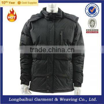 2013 Men padding winter jacket with hoody M-2028