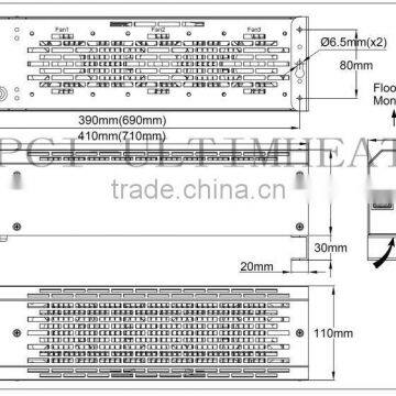 Type 9CH, Fan Heaters, 110mm Compact Range, Upward Blowing Models photo-2