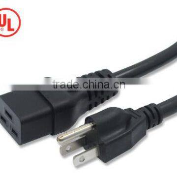 UL NEMA power plug/US power cord 3 prong