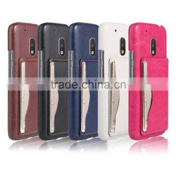 wholesale New Premium wallet card slot case for moto G4 PLAY