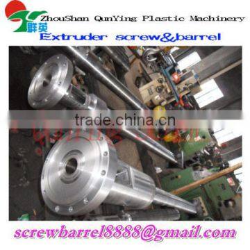 feed screw and barrel extrusion processing machine