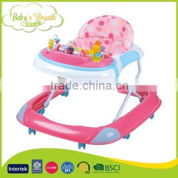 BW-35 Activity Electric Musical Play Tray Portable Baby Walker with Silica Gel Wheel