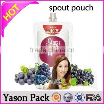 Yason Ziplock Spout Pouch Zipper Doypack Bags Made in China /water Spout Pouch Bag
