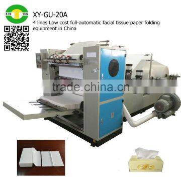 4 Lines Low Cost Full-automatic Facial Tissue Paper Folding Equipment in China