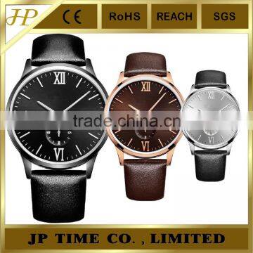 limited new coming genuine leather de longe quartz watch Japan movt