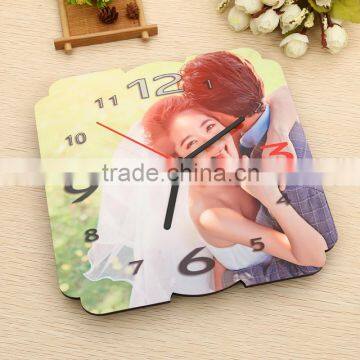 wood desk clock for sublimation printing, CL-03