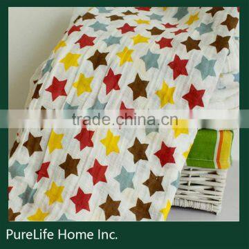 SZPLH 100% Cotton Chinese Factory Muslin Baby Sawddle Blanket