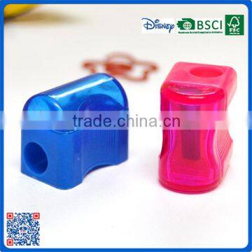 2016 plastic single hole pencil sharpener for school children with cheap price