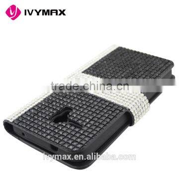 2016 Latest New Design Full Body Bling Diamond Leather Flip Wallet Case Pouch for Alcatel Fierce xl photo-5