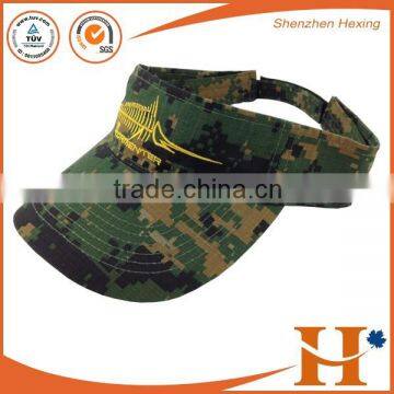 promotional mixed colored fashion sun visor hat and caps camo sun visor hat