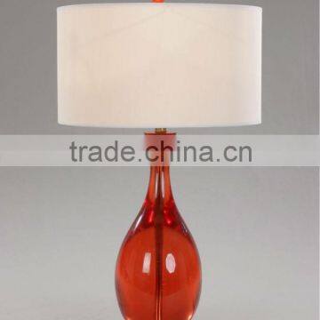 2015 High quality hand painted glass table lamp/lights with UL