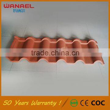 Guangzhou roofing shingles Wanael Nolan 2016 new style USA roof tile, colorful stone coated steel roofing tile