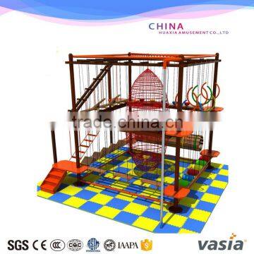 kids and adults obstacle course ropes indoor adventure playground                        
                                                Quality Choice