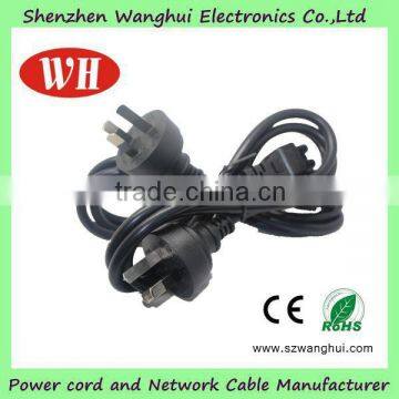 Black 3 Pin Rubber Australia Power Cord for Household Appliance photo-4