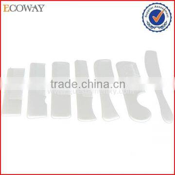 manufacture White cheap hair combs Hotel Plastic Combs