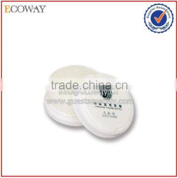 disposable airline cheap shoe sponge white round hotel shoe cleaner