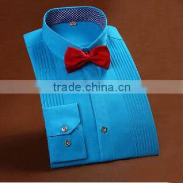 2015 New deisgn cotton polyester business shirts fashion mens long sleeve shirts