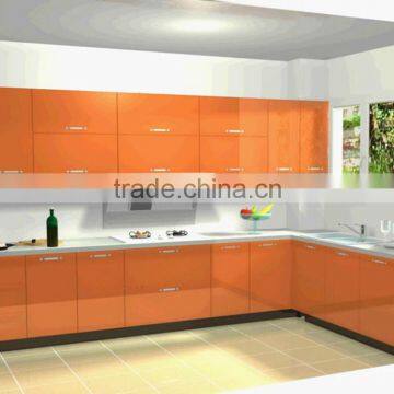 venner kitchen cabinet /classic style custom-made size orange color/modern kitchen cabinet