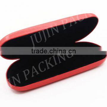 Shiny Leather Wrapped Mixed Color Durable Metal Case for Glasses