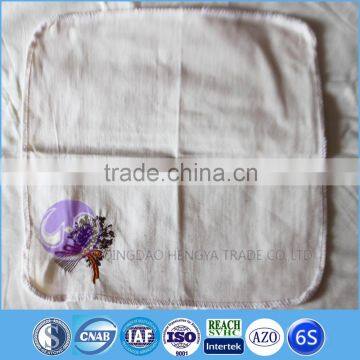 new products wholesale lace embroidery cotton fabric linen table napkin