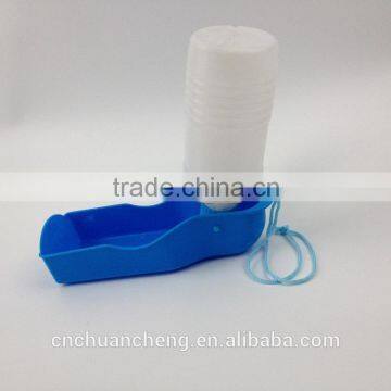 Hotsales pet drinker products easy to carry plastic portable drinker bottle feeder fountain,pet travelling water dispenser