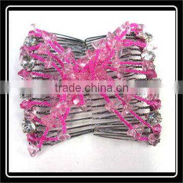 Hot-Sale fashion abstract design pair of metal hair comb,twin hair combs-BBF08089