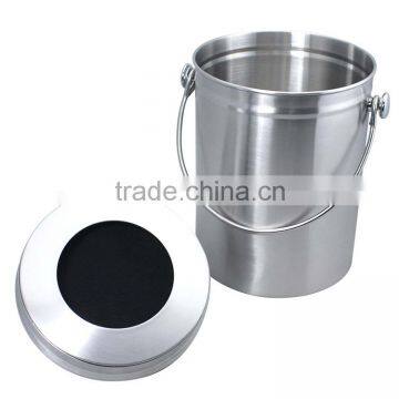 Indoor Mini Stainless Steel 304 Compost Bin With Filter photo-2