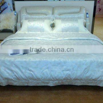 Natural design & jacquard fabric home bed sheet