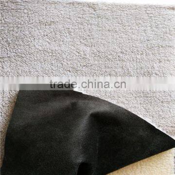 Ningbo Micro Sherpa Bonded Suede Fabric Factory photo-3