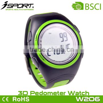 CE Multi-Color 3D Sensor Sports Wristband Waterproof Pedometer