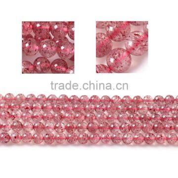 Hot Fashion Gem Crystal Beads Wholesale Natural Strawberry Crystal Semi-finished Beaded Chain DIY Handmade Jewelry photo-4