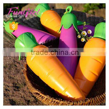 Hot Sell Unique Umbrella Sun And Rain Folding Umbrella Carrot Shape Umbrella