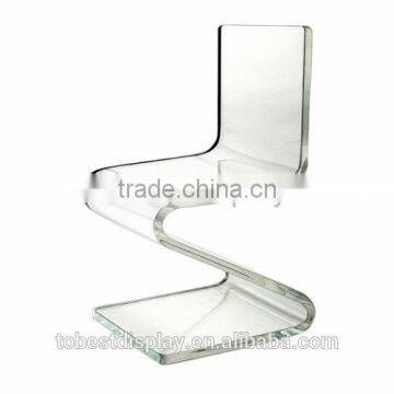 durable curved transparent acrylic chair,cheap acrylic chair,clear acrylic chair shenzhen factory