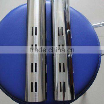 50mm Double Holes Shelving Upright Chrome Round Post