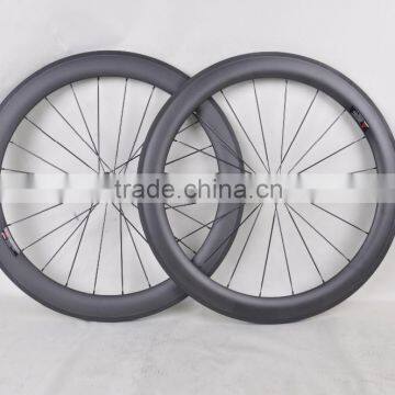 Chinese OEM cheap super light 700C 60mm road bike clincher carbon aero U shape wheelset/rim