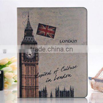 OEM nice design Leather case for iPad3 (GF-IP3-03) (leather case for ipad 3/rhinestone cases for ipad 2/leather case for Ipad)