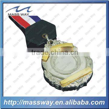 promotion customied embossed 3D metal double plating medal